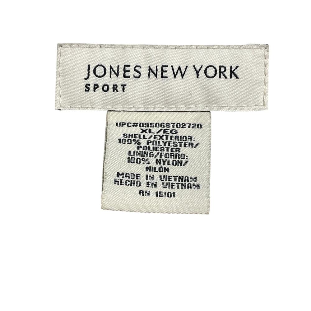 Jones New York Black And Tan Lightweight Women's Rain Coat Jacket - Size XL - Picture 3 of 12